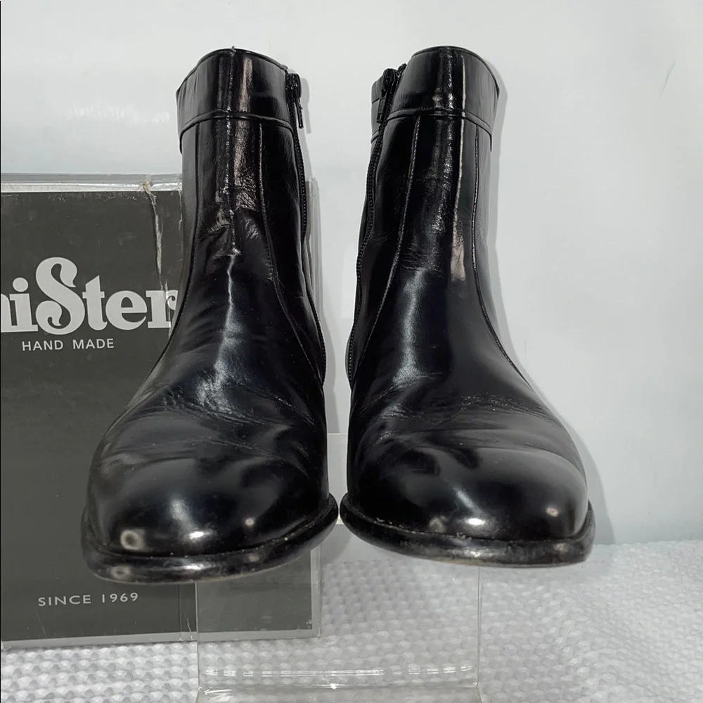 MISTER HAND MADE CLUB CUBANO LEATHER SIDE ZIP BOOTS FTL-02-159